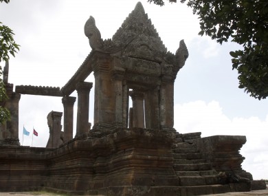 The Preah Vihear temple, over which Cambodia and Thailand both claim jurisdiction.