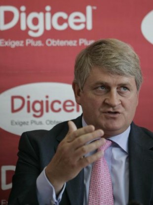 Irish entrepreneur and Digicel founder Denis O'Brien.