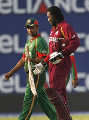 West Indies batsman Chris Gayle tweeted about the attack from the floor of the bus