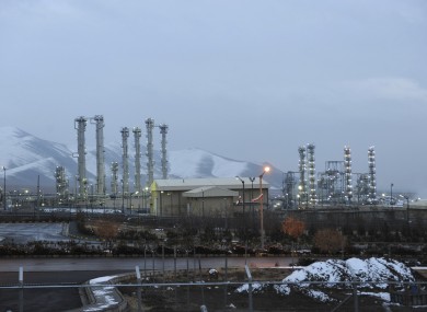 Iran's heavy water nuclear facilities near the central city of Arak.