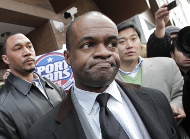 DeMaurice Smith, executive director for the NFL Players Association, speaks to reporters (file photo).