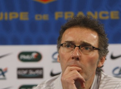 French national soccer coach Laurent Blanc.