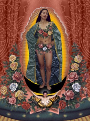 Alma Lopez's Our Lady print