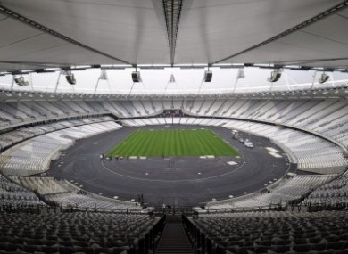 The London 2012 Olympic Stadium.