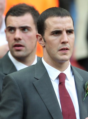 Ireland's Manchester United duo Darron Gibson and John O'Shea.