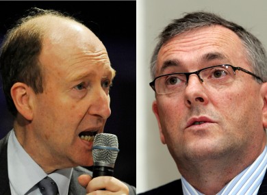 Shane Ross (left) and John McGuinness will go head-to-head to become the chairman of the Dáil's Public Accounts Committee.