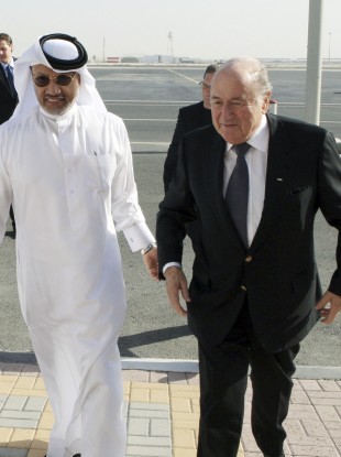 Power struggle: bin Hammam and his nemsis, Sepp Blatter