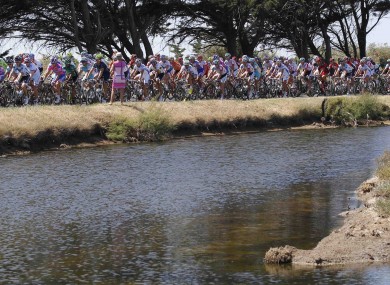The pack passes a salt pan during the third stage.
