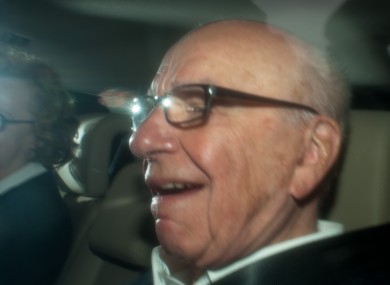 Rupert Murdoch pictured in London on Wednesday