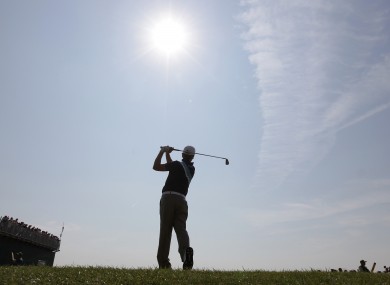 Graeme McDowell, one of the early starters on day two.