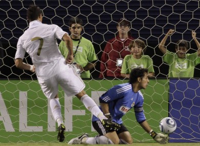 C-Ron opens the scoring against Chivas Guadalajara last night.