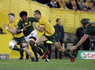 Australia's Quade Cooper broke the South African line at will.