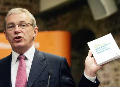 Gordon Jeyes at the launch of the Children First Strategy a month after he made his frank comments at a lecture in UCD.