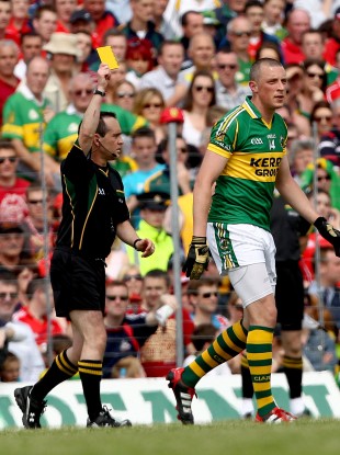 Kieran Donaghy was booked following his clash with Cork's Noel O’Leary.