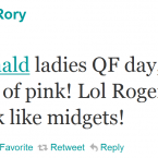 Even the world's best golfers get sensitive about their appearances sometimes.