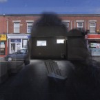 I confess I was excited when I peered into this little interior design, I think, shop in Rathgar and noticed the eye-like windows in the far distance so I manoeuvred myself into position to make a slightly haunting figure.