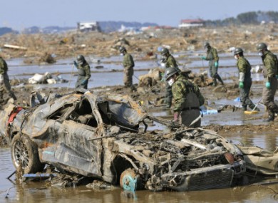 File photo dated 30 March 2011 taken in the Fukushima Prefecture, which suffered huge damage in the tsunami.
