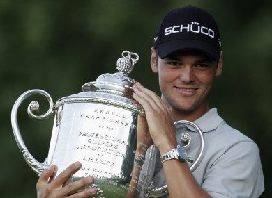 Last year's winner, Martin Kaymer.