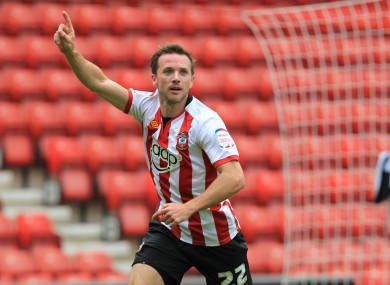 Connolly celebrates a goal for Southampton (file photo).