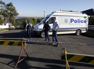 Police block a road near the Pulver home on Wednesday