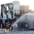Fire crews working in Croydon this morning. (Gareth Fuller/PA Wire)