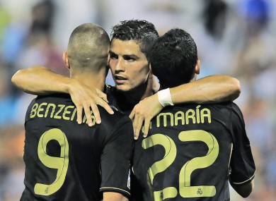 Cristiano Ronaldo scored a hat-trick as Real Madrid got off to a winning start in La Liga.