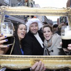 Pictured are (LtoR) Marian Kennedy and Joanne Rattigan with Steve Wilson dressed as Arthur himself.