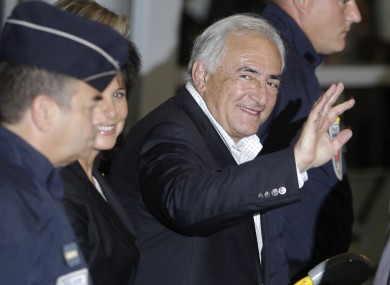 Strauss-Kahn arrives back in Paris last week