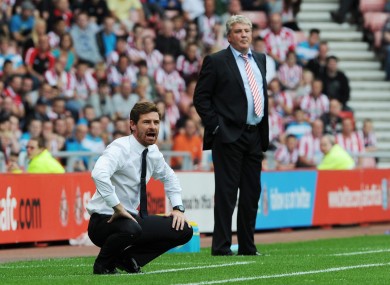 Rising and falling: the positions of Andre Villas-Boas and Steve Bruce don't reflect those of their teams