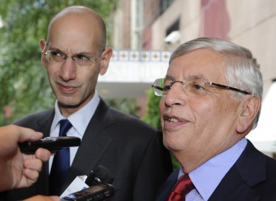Stern (right) could not confirm whether the regular season would begin on 1 November as planned.
