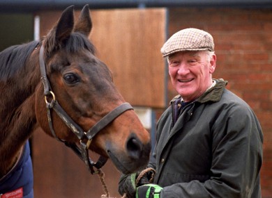 Ginger McCain at his stables in Cheshire.