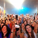 People toast at the Arthur's Day celebrations at the Guinness Hopstore, Dublin.