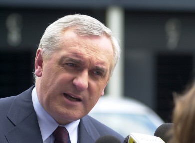 Bertie Ahern: called members of his party 'useless'