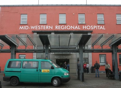 The main entrance of Mid Western Regional Hospital