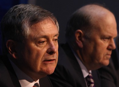 Brendan Howlin with finance minister Michael Noonan