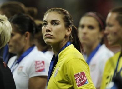 Hope Solo: coming to terms with defeat in the Women's World Cup final.