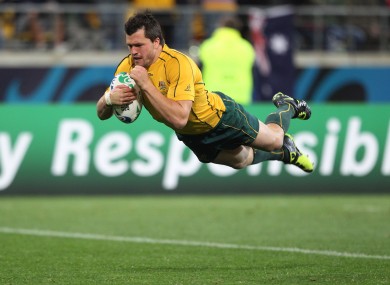 Bonza! Adam Ashley-Cooper glides effortlessly over the line.