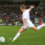 Jonny Wilkinson kicks a penalty against Scotland.
(David Davies/PA Wire/Press Association Images)