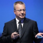 President and CEO of Nokia, Stephen Elop shows off the Lumia 800 (AP Photo/Sang Tan)