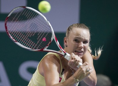 Wozniacki lost to Petra Kvitova in the semi-finals of the WTA Championships.
