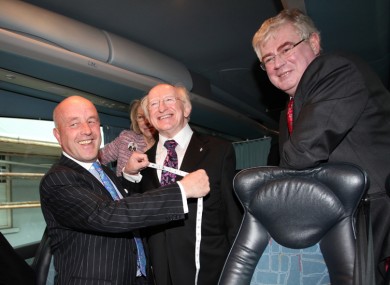 If the suit fits... Michael D got fitted for a swish new suit by tailor Louis Copeland on his campaign bus last weekend. It will get a good airing now...