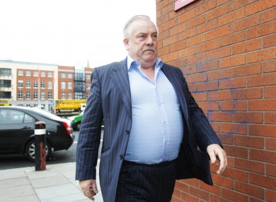 Thomas McFeely, the developer of the 187 apartments at Priory Hall, arriving at the High Court in October