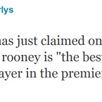 Not the most astute comment John Giles has ever made surely.