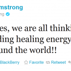 Lance Armstrong pays tribute to Jim Stynes.