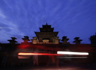Queues outside Taleju temple in Kathmandu, Nepal, on 5 October 2011.