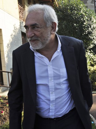 Strauss-Kahn in Sarcelles, near Paris last month.