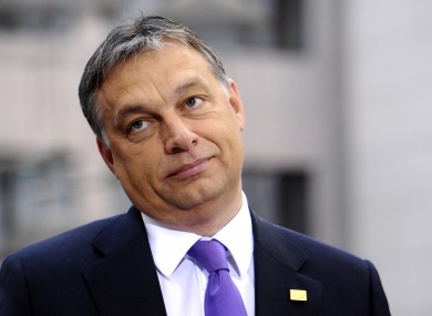 Hungarian PM Viktor Orban at a recent EU summit in Brussels.