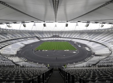 London's Olympic Stadium which will be the focal point of the action next summer.