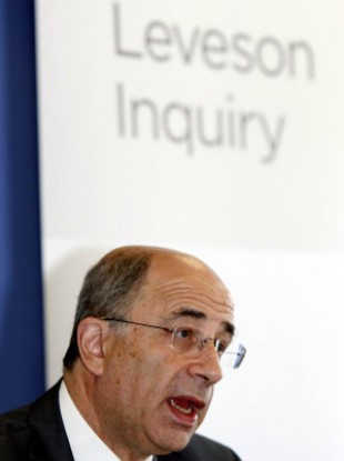 File photo of Lord Justice Leveson.