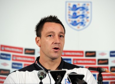 The FA have not allowed Terry to answer questions about the racism allegations.
